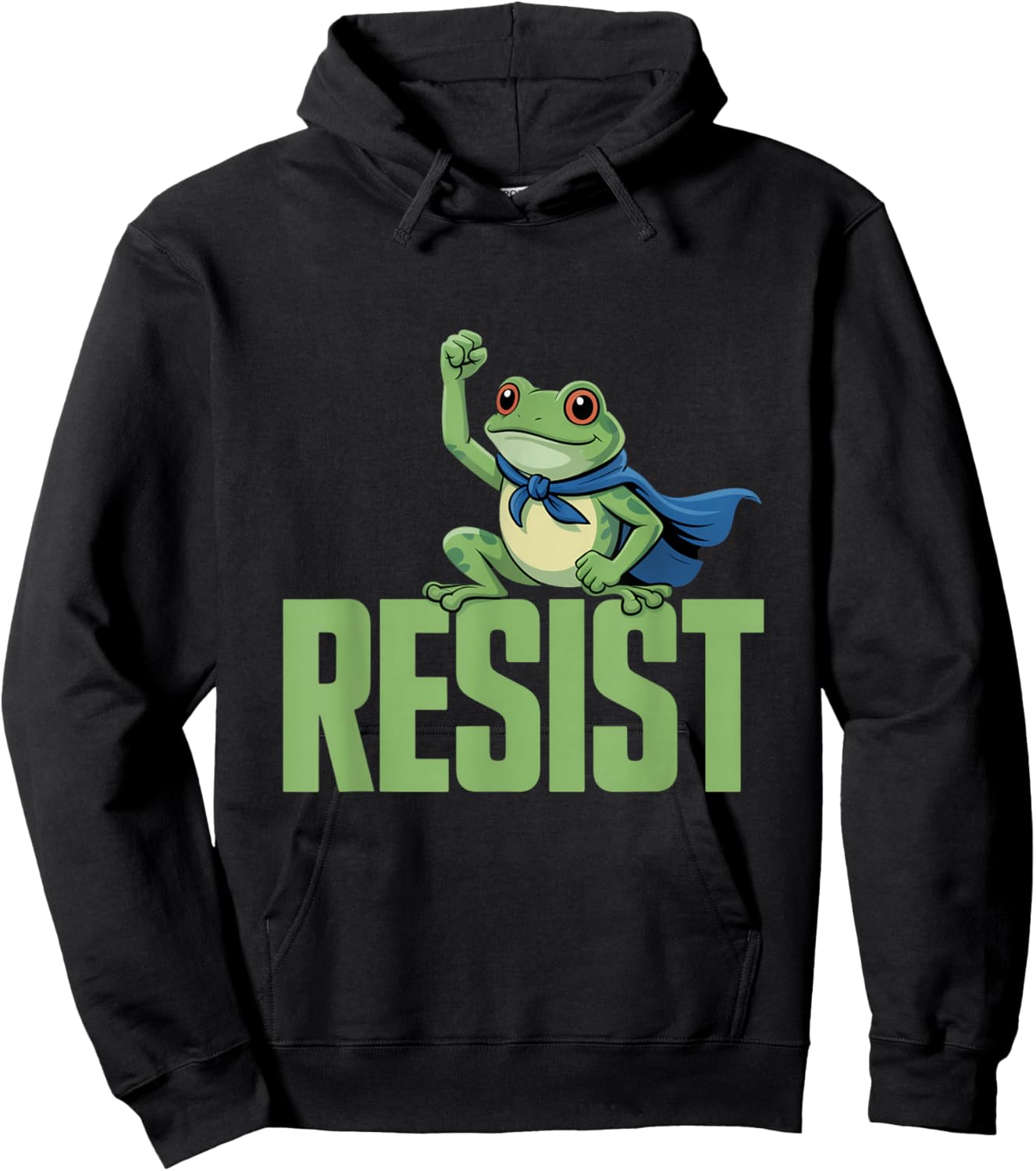 Resist Portland 2025 Frog Empower Justice Equality Hoodie - Hoodie | Black
