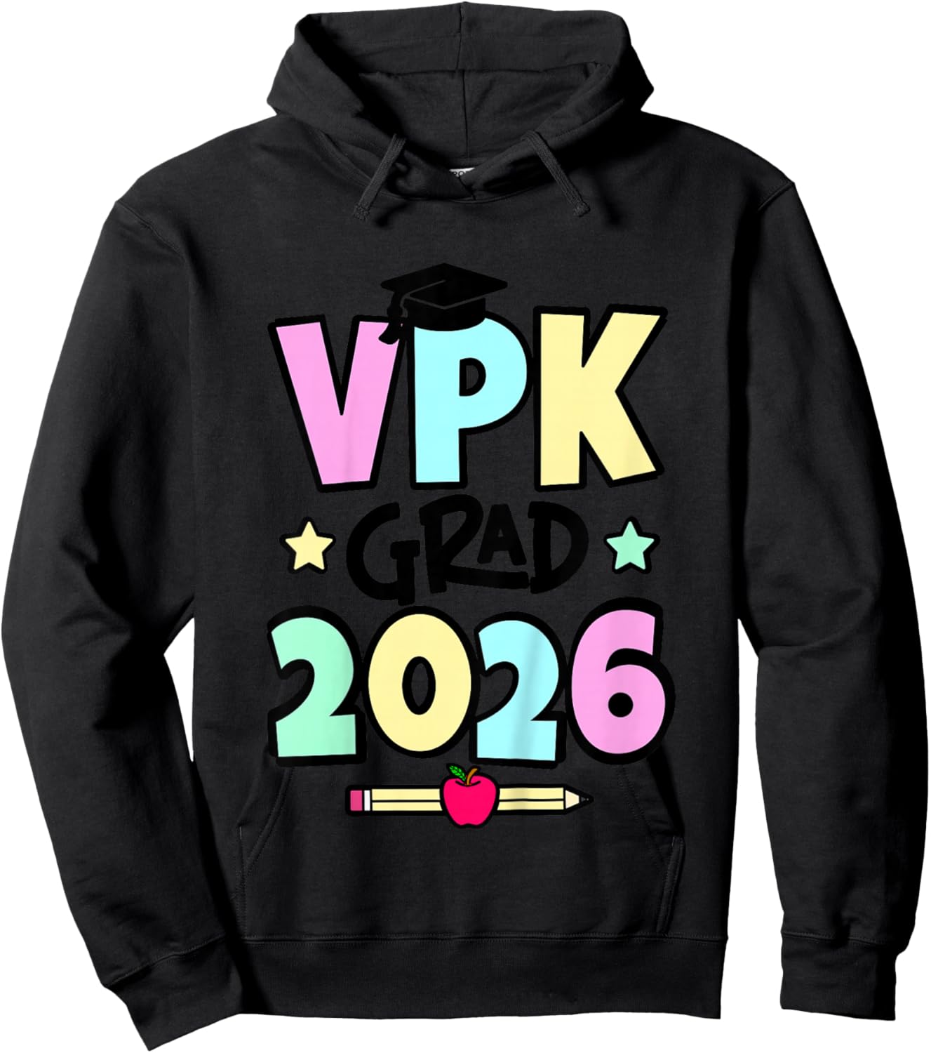 Kids VPK Graduation VPK Grad Girl 2026 Hoodie - Hoodie | Black