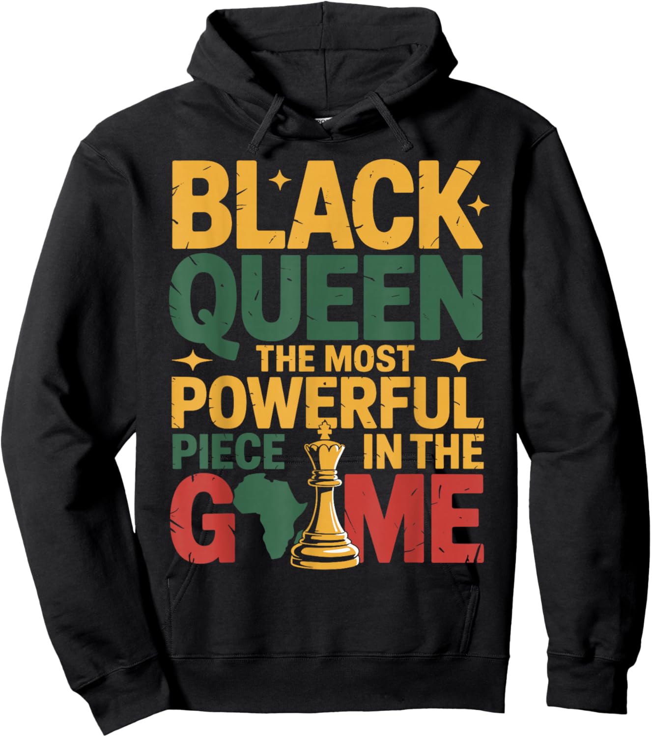 Black Queen The Most Powerful Piece in The Game Hoodie - Hoodie | Black