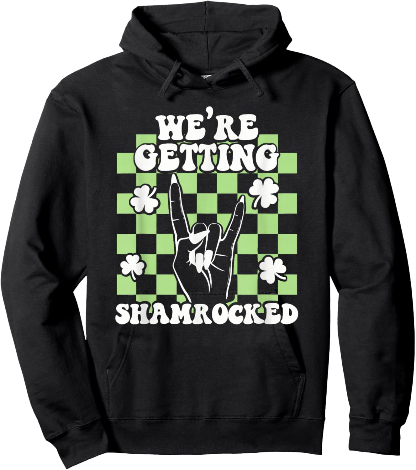 We're Getting Shamrocked St Patricks Day Bachelorette Party Hoodie - Hoodie | Black