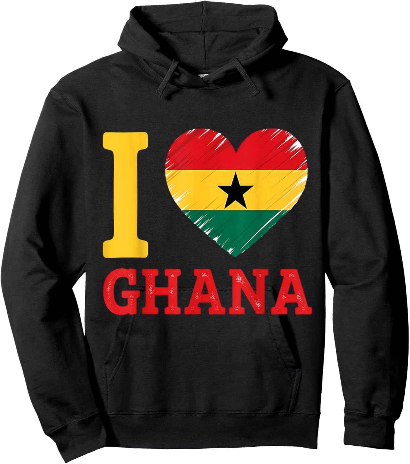 Ghana Flag Ghanese Roots Ghanaian Pride Hoodie - Hoodie | Black