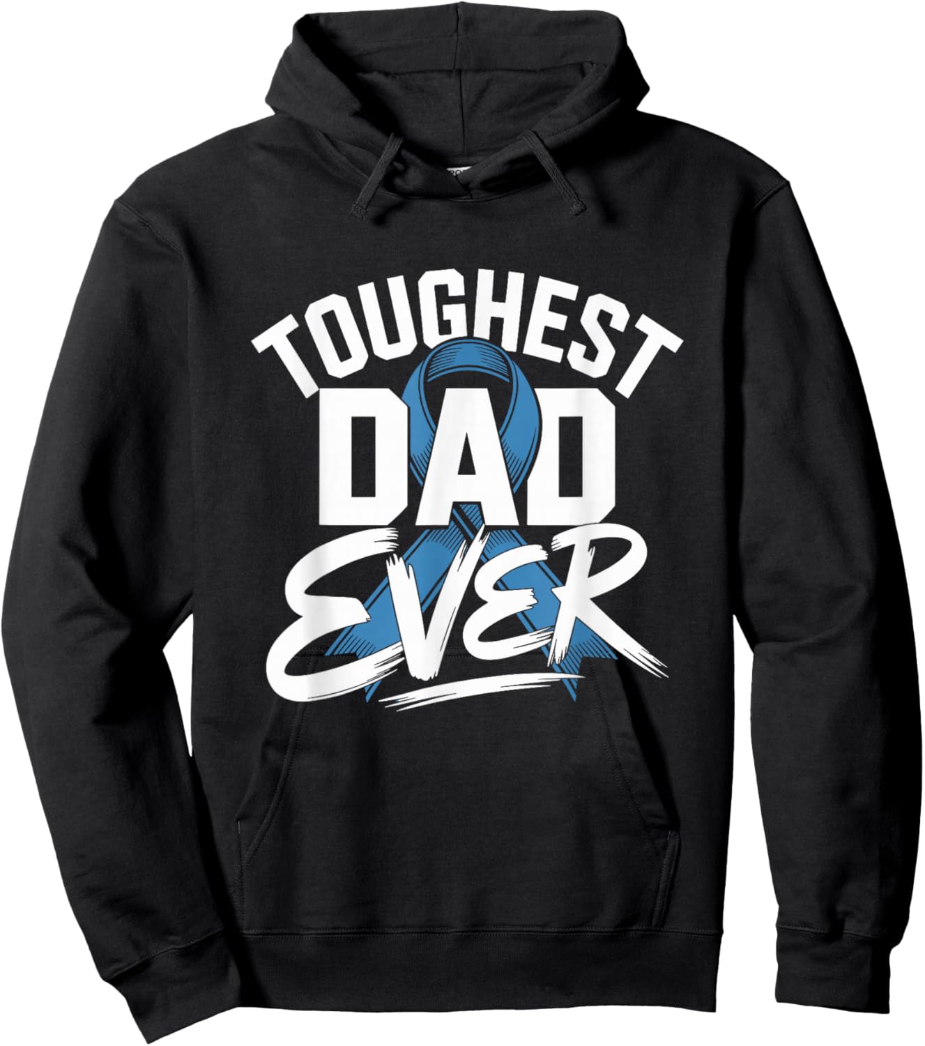 Toughest Dad Ever Prostate Cancer Awareness Ribbon Hoodie - Hoodie | Black