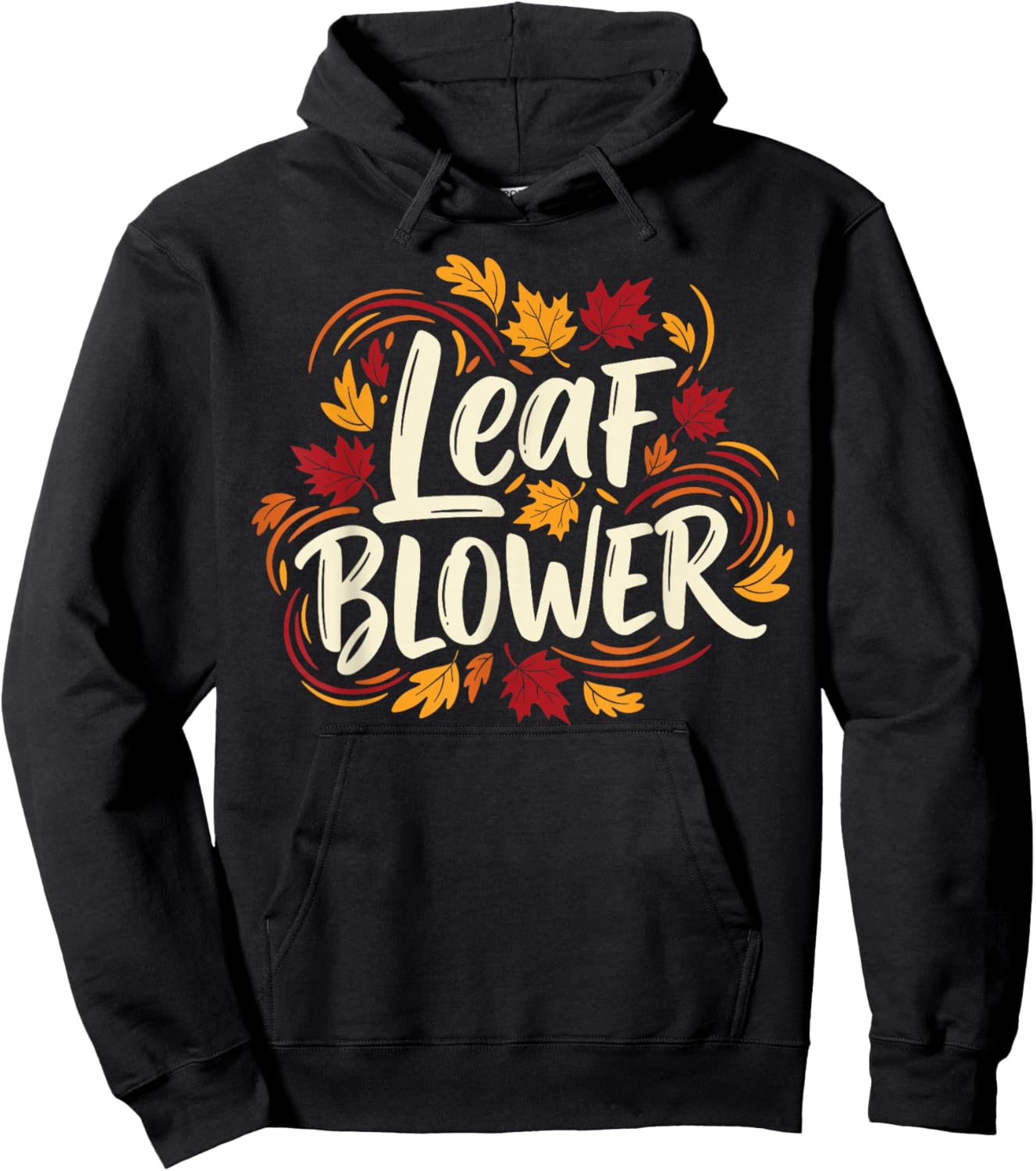 Autumn Leaf Blower Men Women Halloween Says Leaf Blower Hoodie - Hoodie | Black