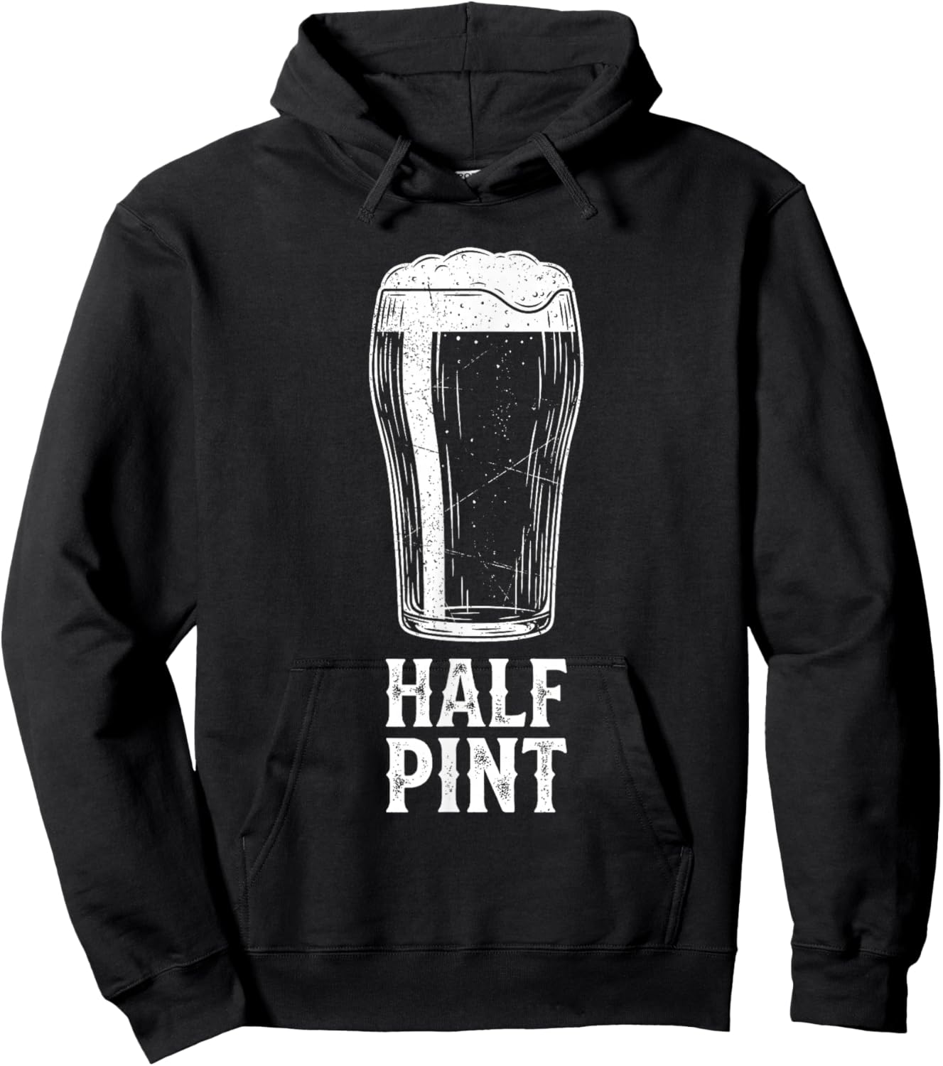 Pint and Half Pint Matching Beer Funny for Dad and Son Hoodie - Hoodie | Black