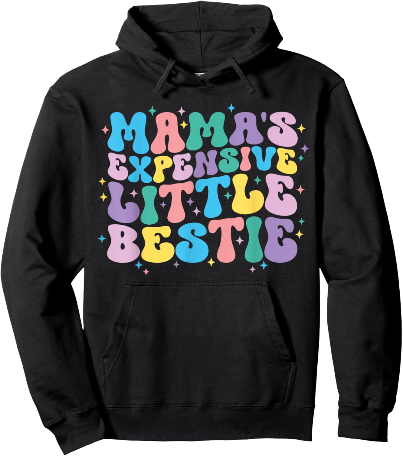Funny Toddler Boys Girls Cute Mamas Expensive Little Bestie Hoodie - Hoodie | Black