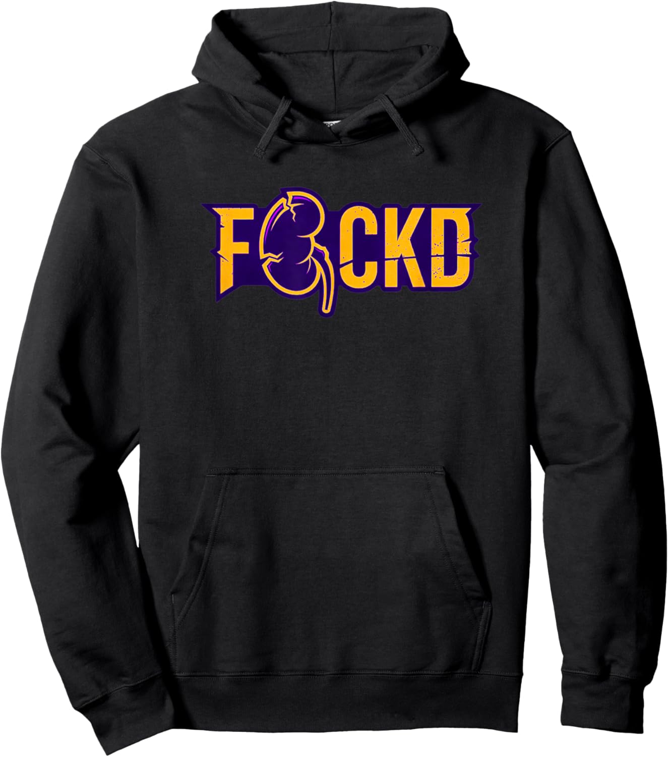 F CKD (Screw Kidney Disease) Hoodie - Hoodie | Black