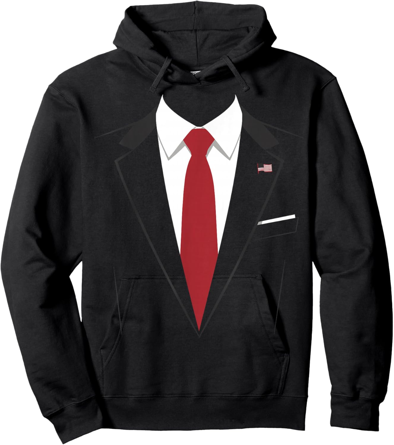 USA President Suit Easy Halloween Costume Hoodie - Hoodie | Black