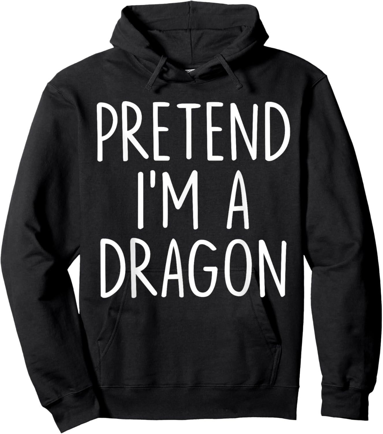 Pretend I'm A Dragon Halloween Couples Costume Matching Hoodie - Hoodie | Black