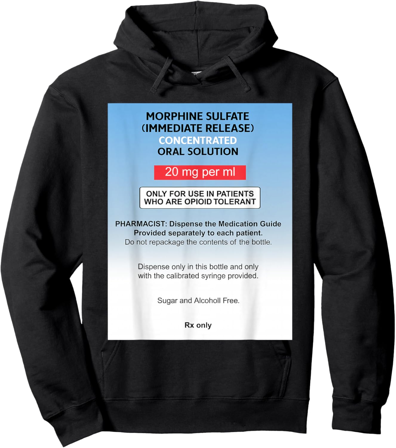 Pharmacy Medical Halloween Costume Nurse Propofol Matching Hoodie - Hoodie | Black