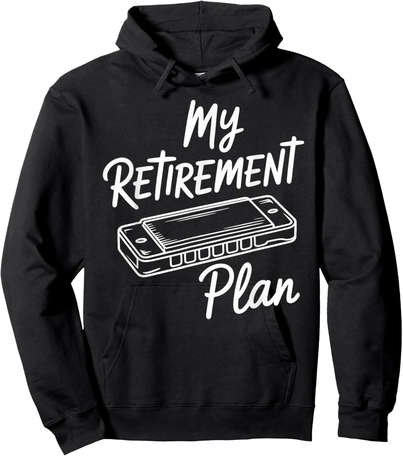 My Retirement Plan Harmonica Hoodie - Hoodie | Black