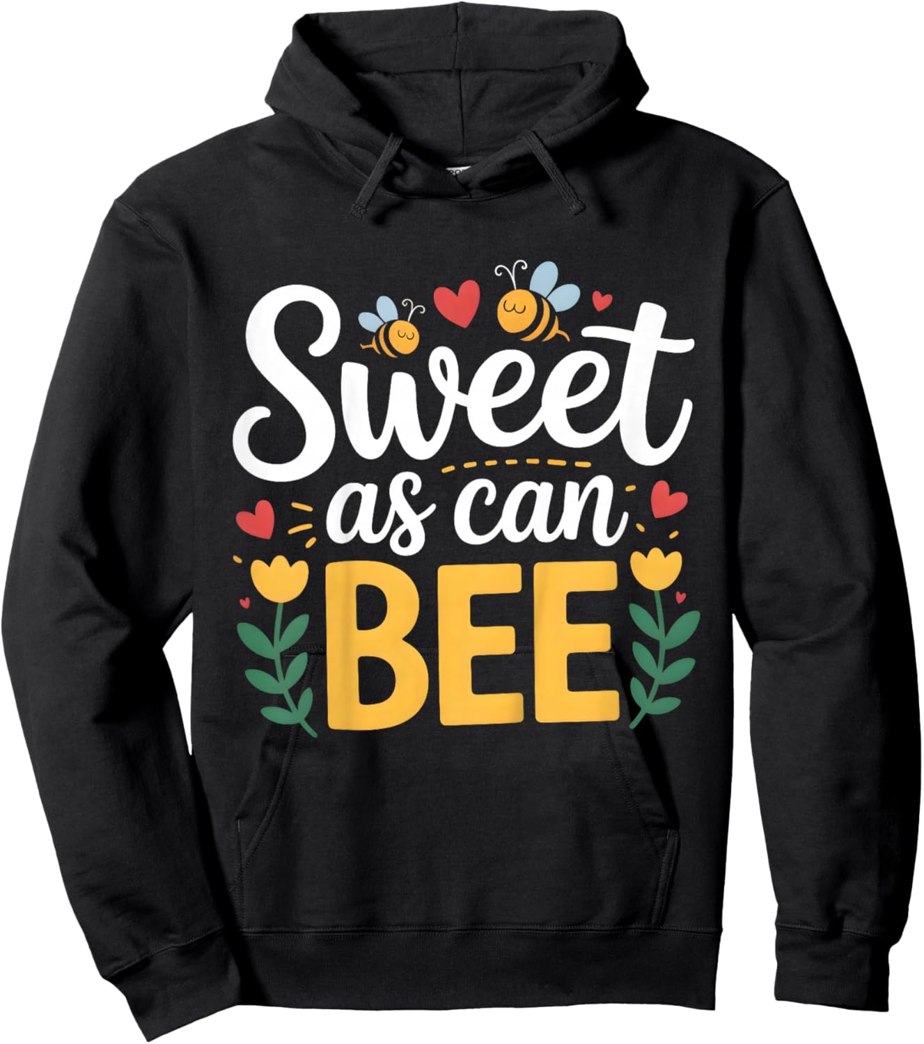 Kids Sweet As Can Bee Hoodie - Hoodie | Black