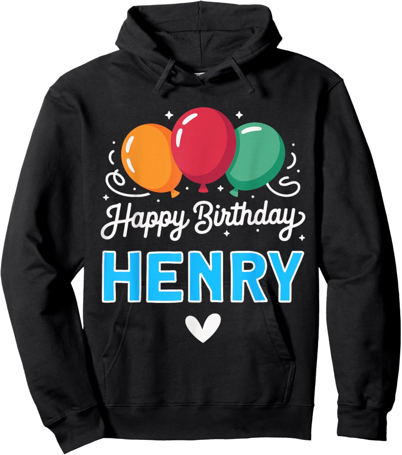 Happy Birthday Henry Hoodie - Hoodie | Black