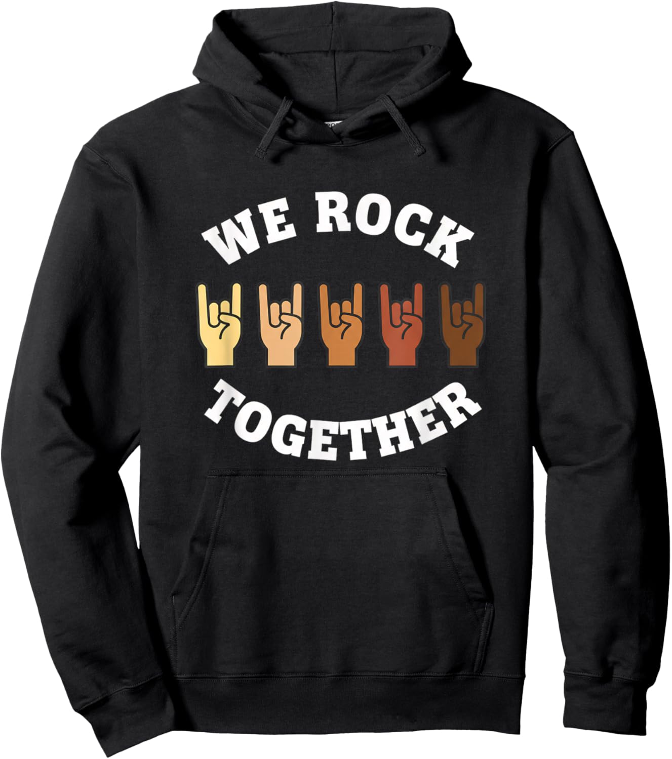 We Rock Together Rock Women Unity Band Fan Hoodie - Hoodie | Black