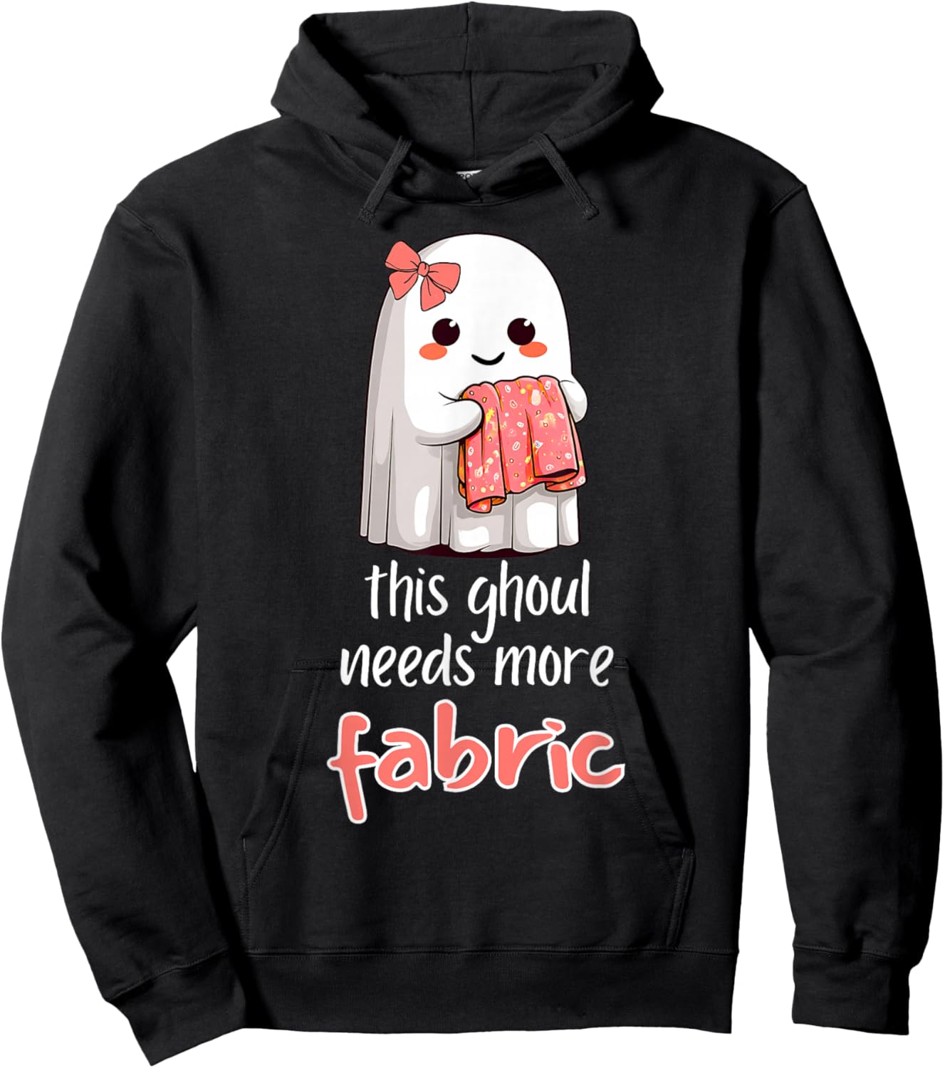 Fabric Hoarder Funny Sewing Fan Design Hoodie - Hoodie | Black