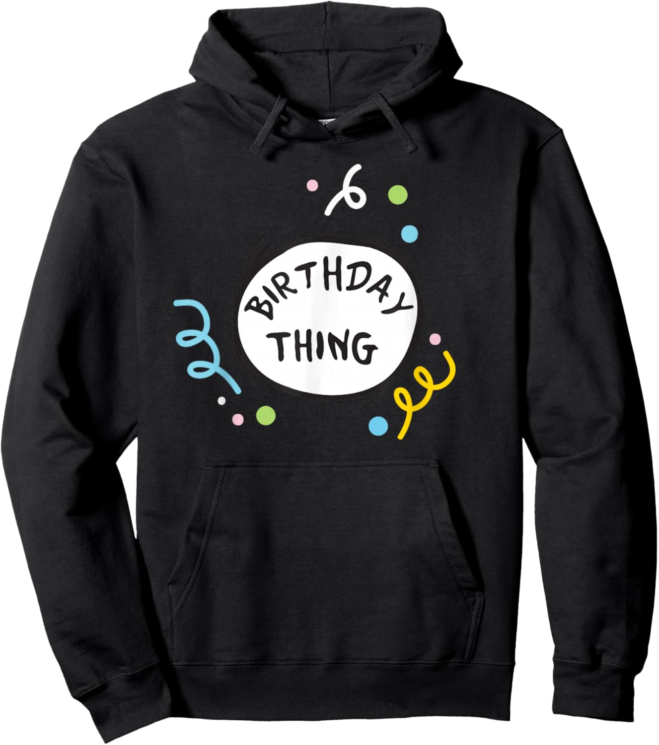Dr. Seuss Birthday Thing Color Officially Licensed Hoodie - Hoodie | Black