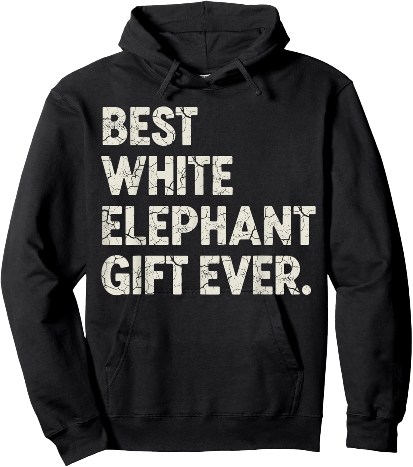 Christmas White Elephant Shirts, Best White Elephant Ever Hoodie - Hoodie | Black