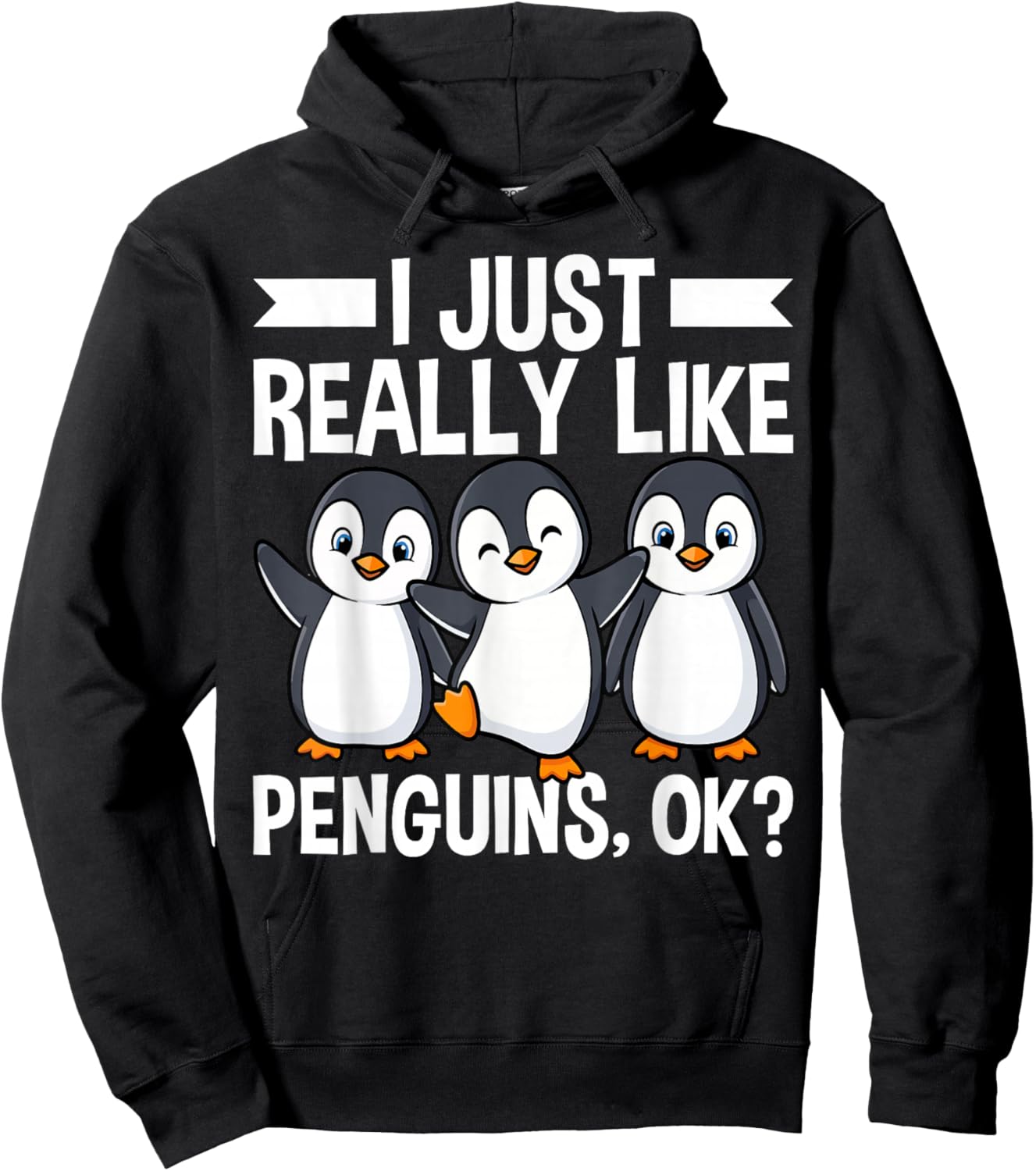 Funny Penguin Shirt Men Wildlife Polar Animal Penguin Lover Hoodie - Hoodie | Black