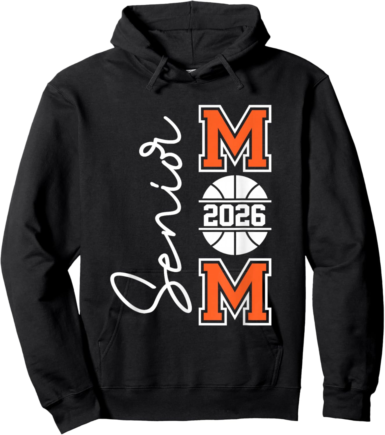Senior Basketball mom Class of 2026 Player Graduation Grad Hoodie - Hoodie | Black