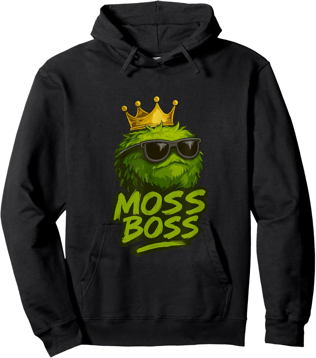 Moss Boss Funny Moss Lover Terrarium Humor Hoodie - Hoodie | Black