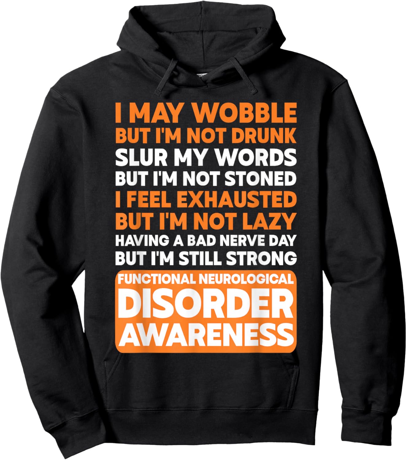Functional Neurological Disorder FND Warrior Hoodie - Hoodie | Black