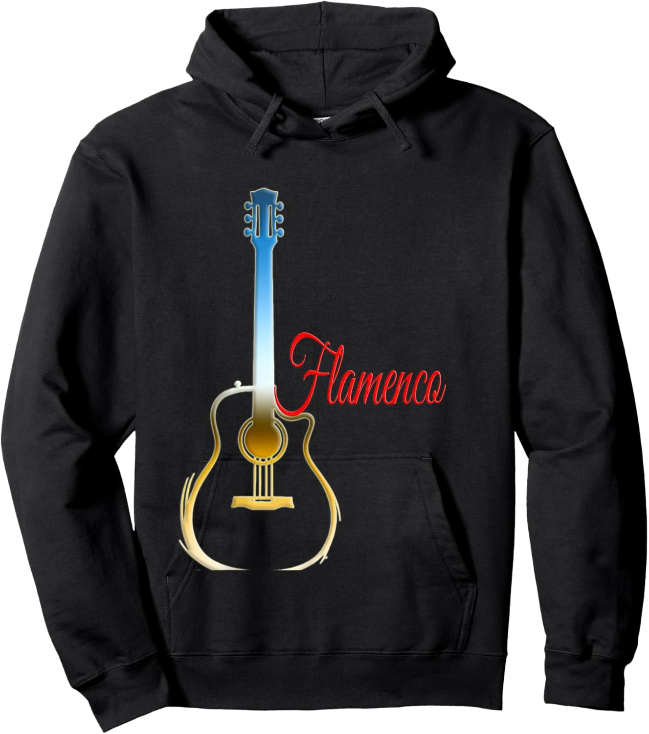 Flamenco Guitar Player Hoodie - Hoodie | Black