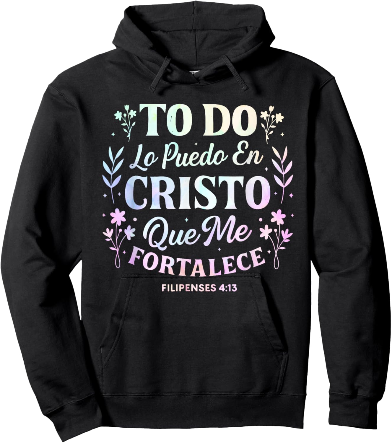Christian Bible Verse Religious Spanish Women Wife Mom Her Hoodie - Hoodie | Black
