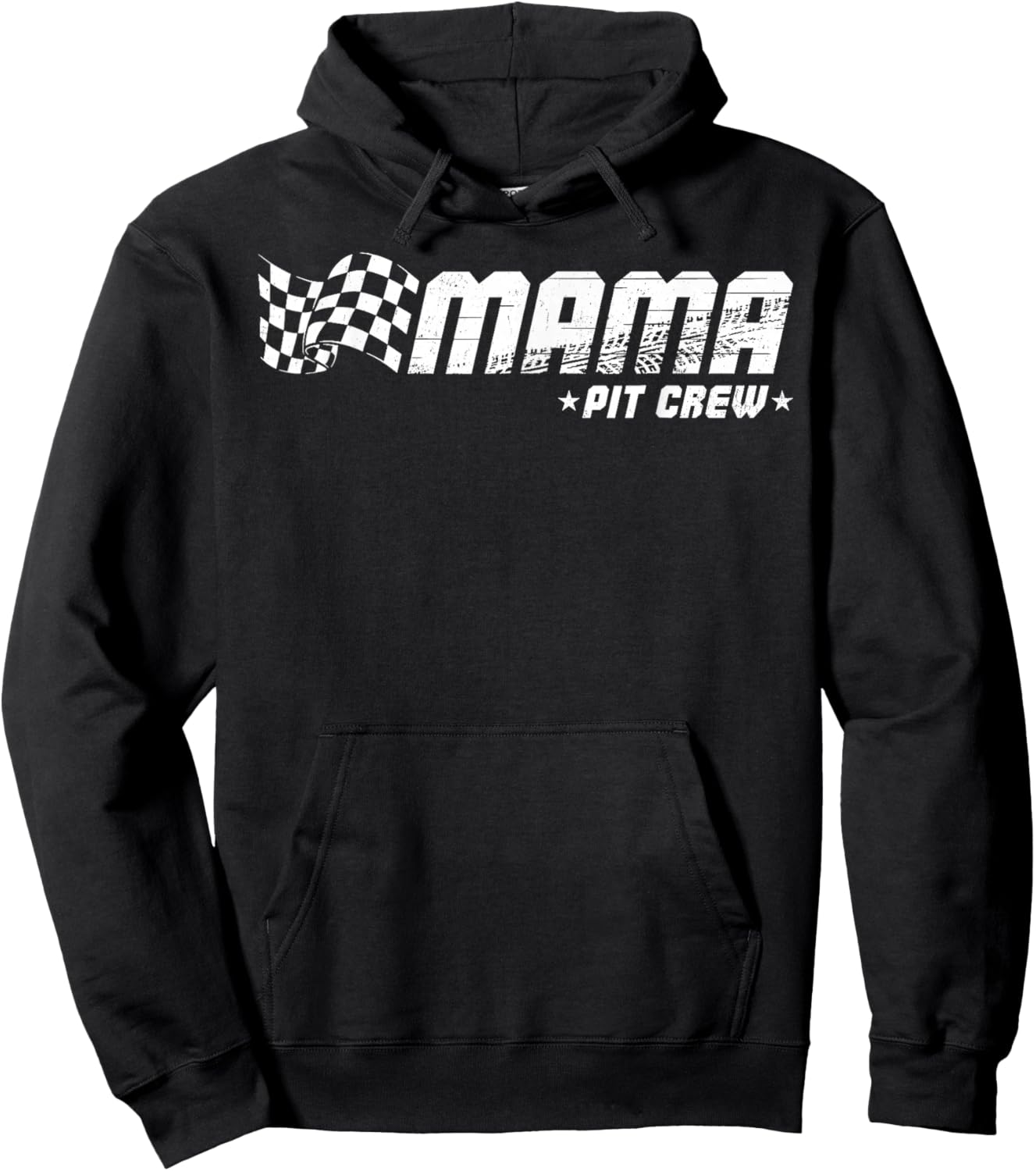 Mama Pit Crew Race Car Birthday Family Matching Pit Crew Hoodie - Hoodie | Black
