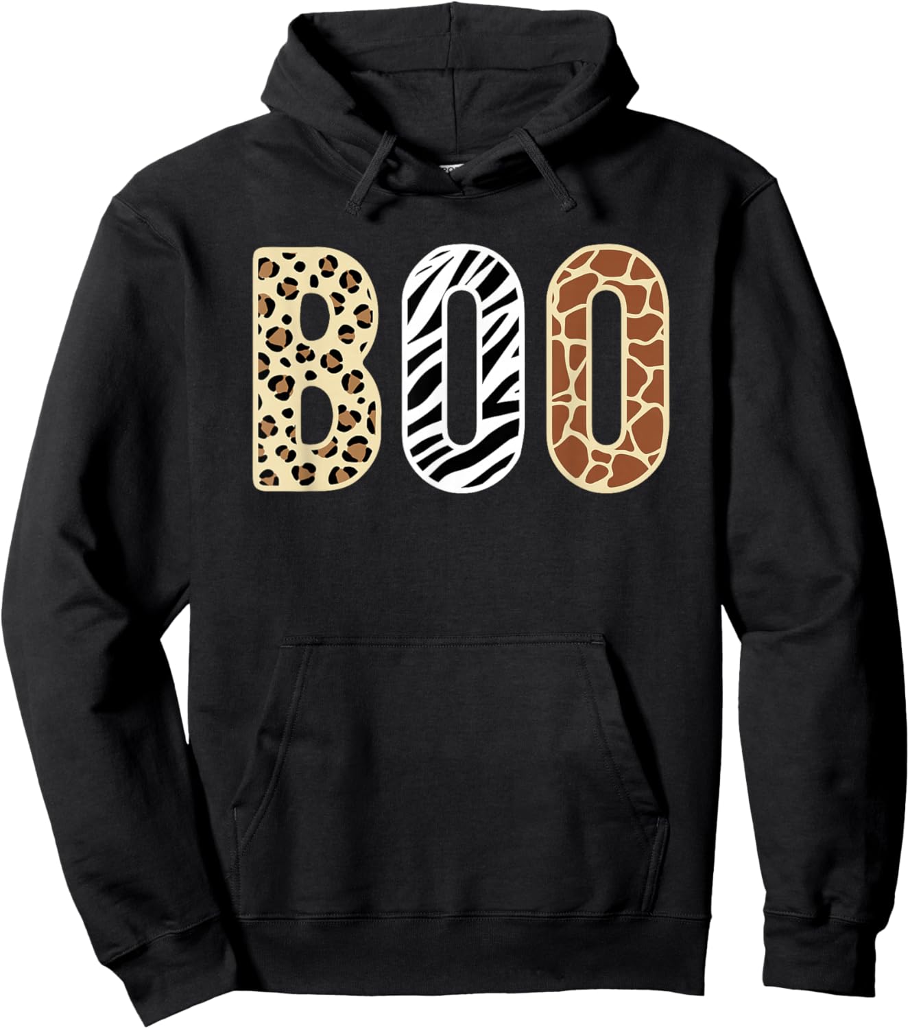 Halloween Safari Boo Zookeeper Animals Wildlife Boys Kids Hoodie - Hoodie | Black