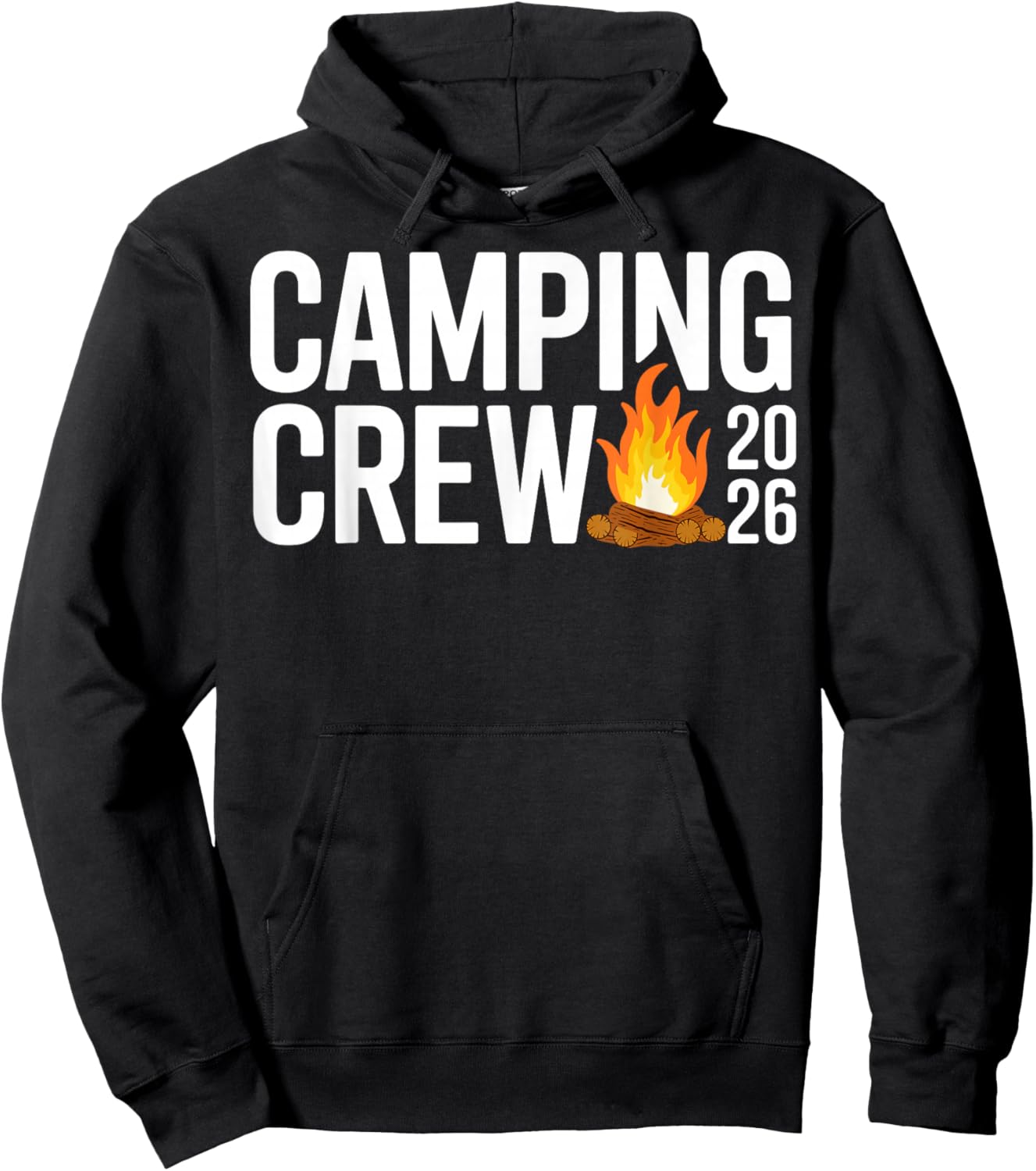 Family Camping Crew 2026 Outdoor Camper Group Matching Hoodie - Hoodie | Black