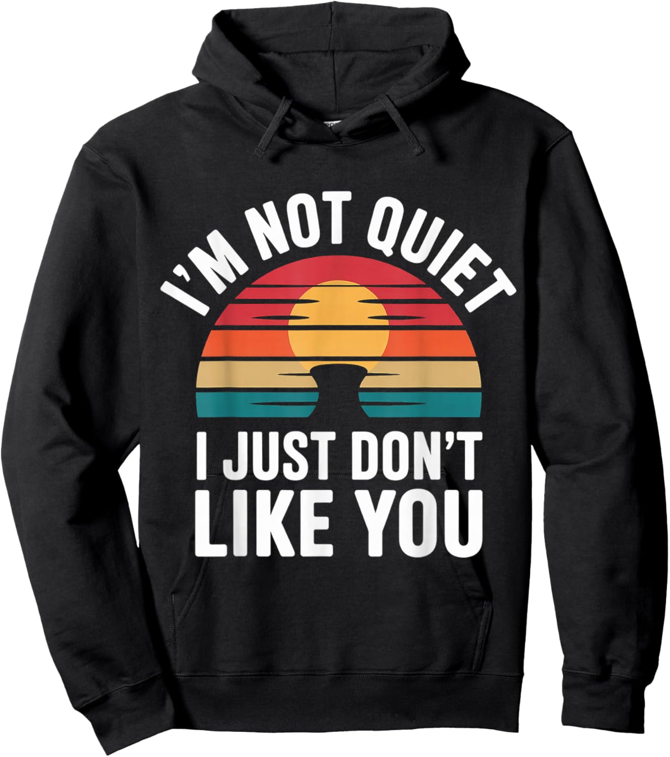 I'm Not Quiet I Just Don't Like You Anti-Social Mood Hoodie - Hoodie | Black
