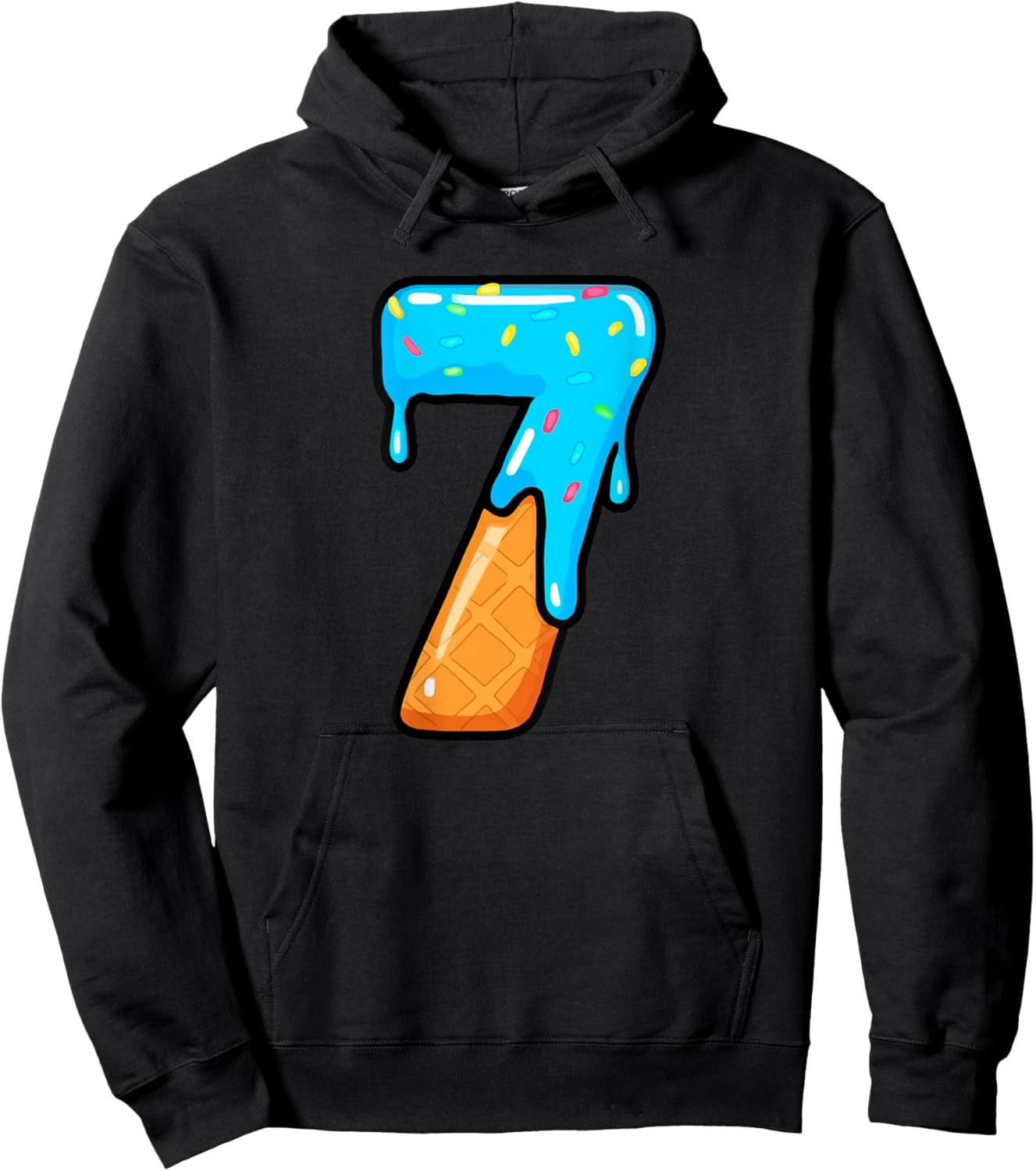 67 Ice Cream Drip Meme 6 7 Hallowee Costume Couple (On Back) Hoodie - Hoodie | Black