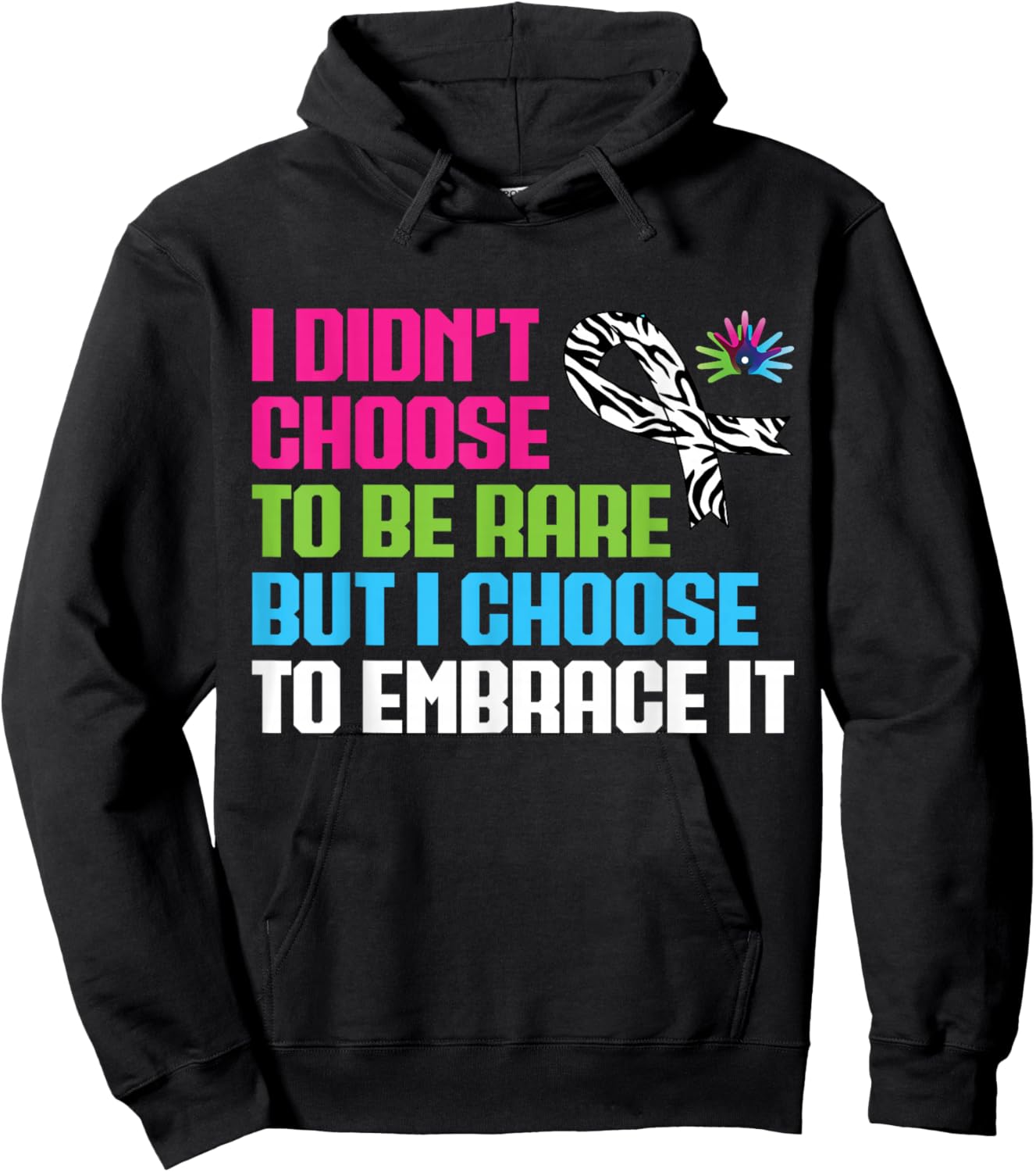 I Didn't Choose to Be Rare Rare Disease Awareness Day Hoodie - Hoodie | Black