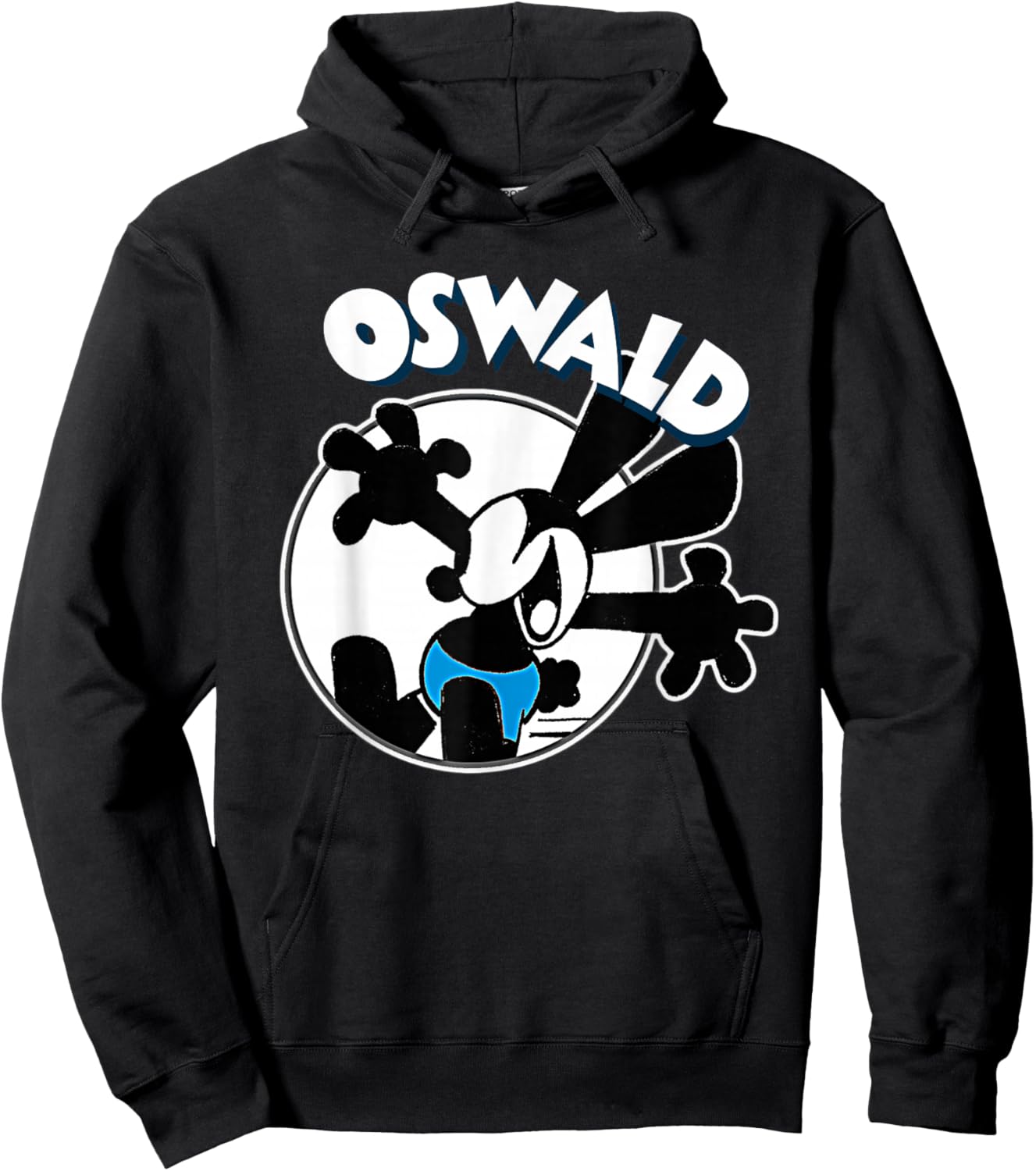 Oswald Rabbit Vintage Cartoon Hoodie - Hoodie | Black