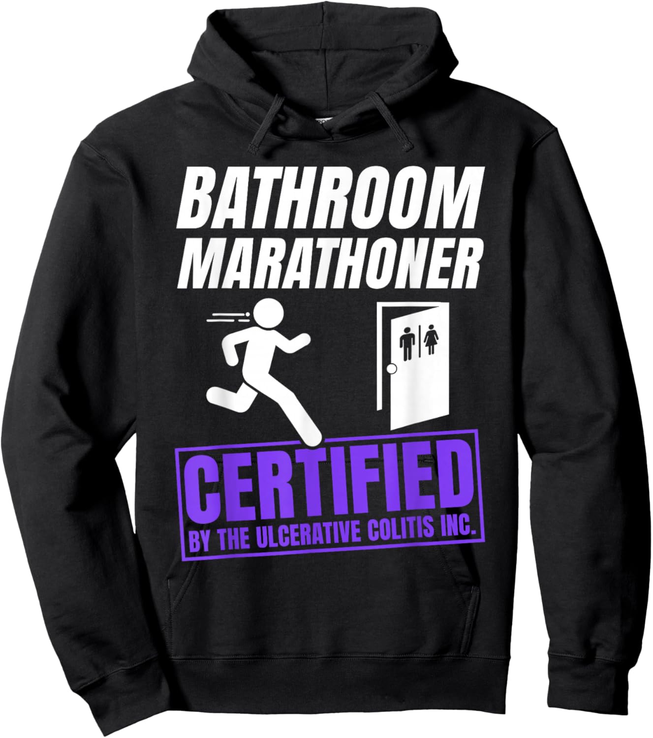 Ulcerative Colitis Awareness Funny IBD Warrior Hoodie - Hoodie | Black