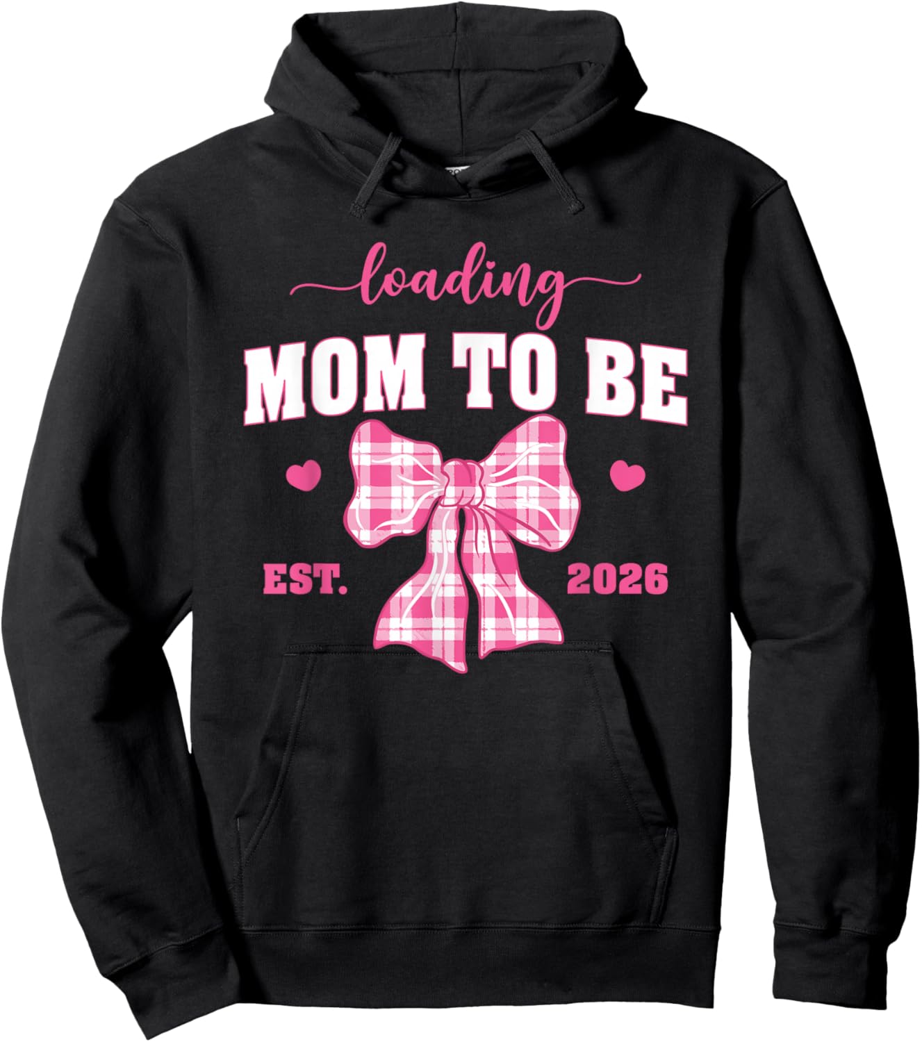 Loading Mom to Be 2026 Cute Pregnancy Announcement Hoodie - Hoodie | Black