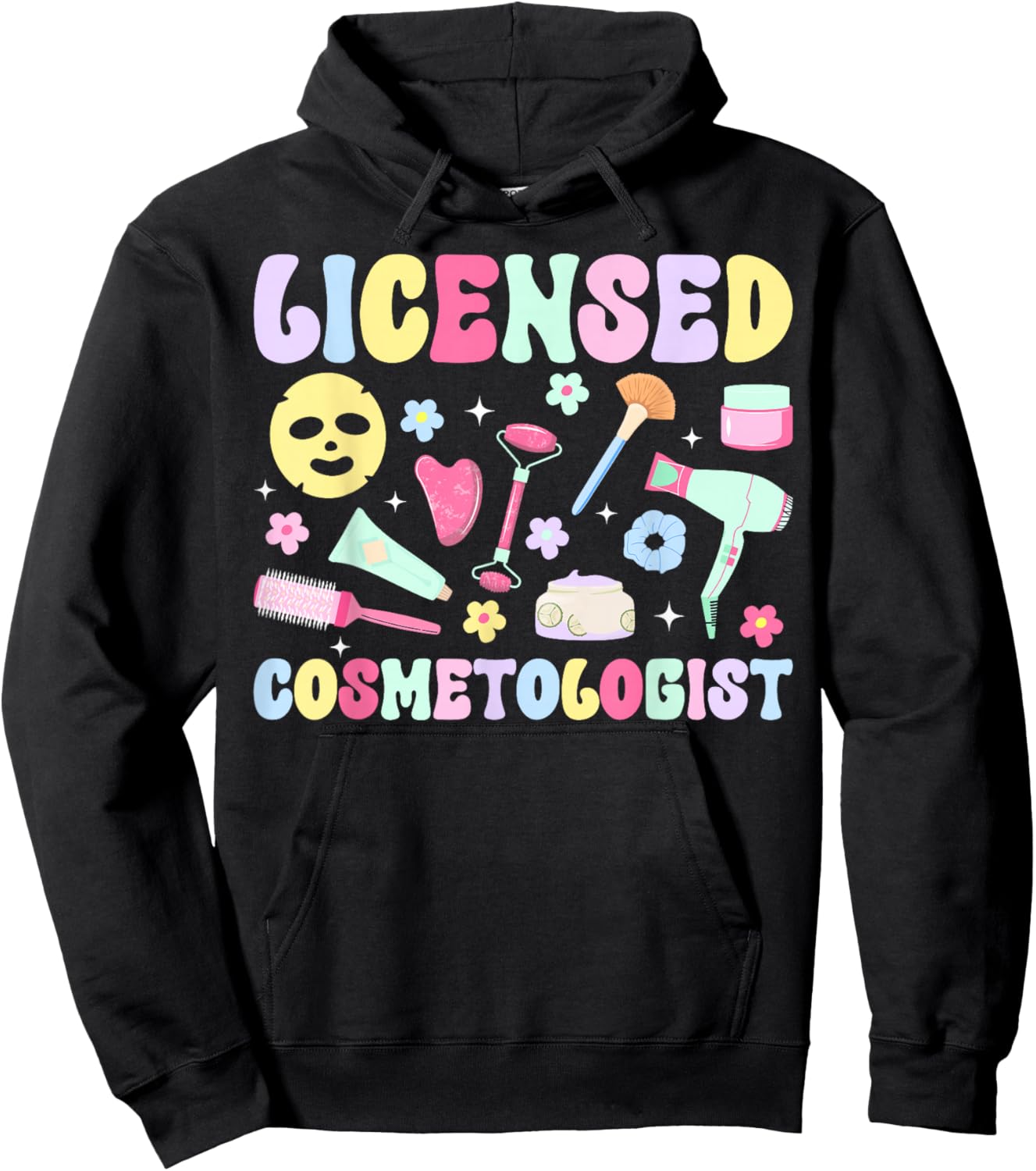 Licensed Cosmetologist Appreciation Cosmetology Hoodie - Hoodie | Black