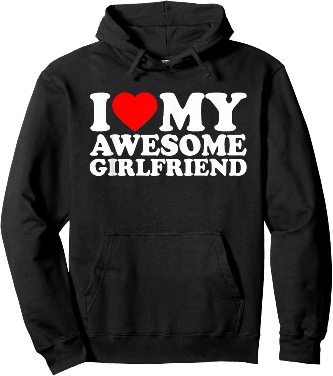 I Love My Awesome Girlfriend · I Heart My Gf Valentines Day Hoodie - Hoodie | Black