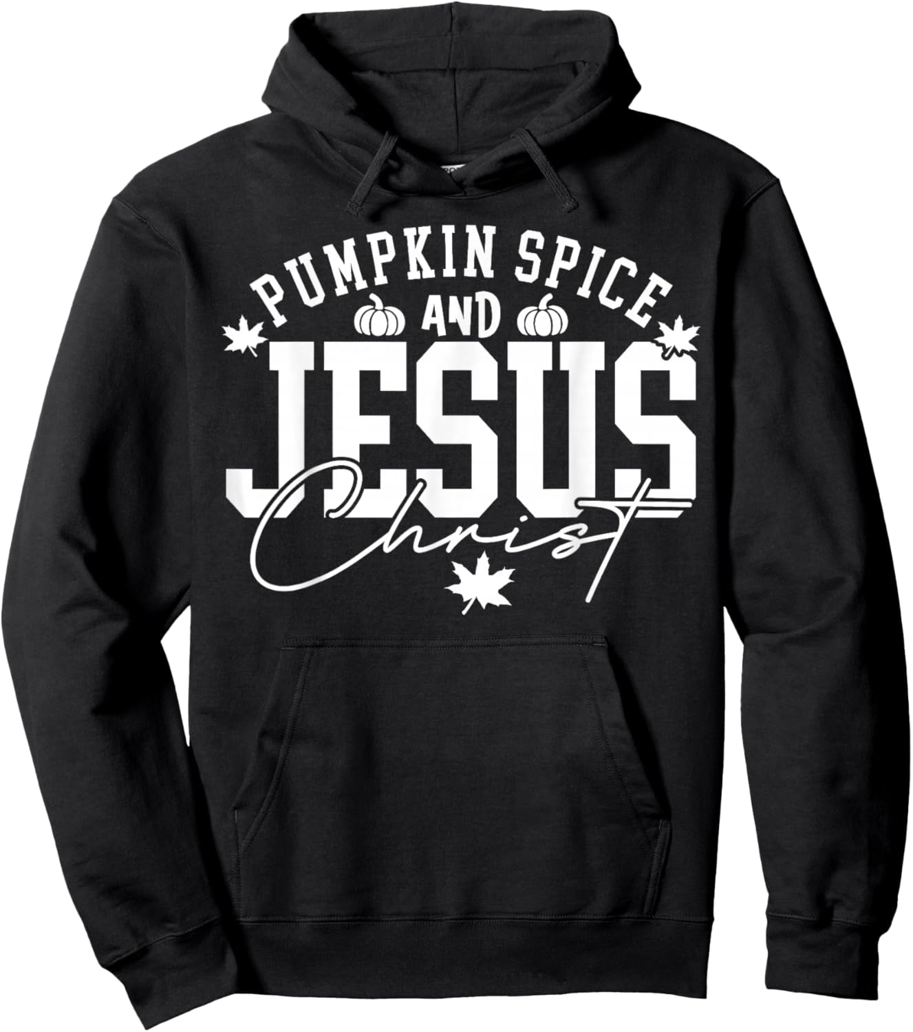 Pumpkin Spice Christian Faith Thanksgiving Fall Autumn Gifts Hoodie - Hoodie | Black