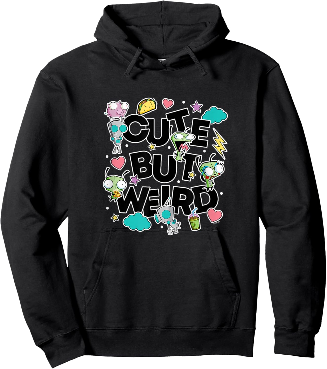 Invader Zim - Gir - Cute But Weird Hoodie - Hoodie | Black