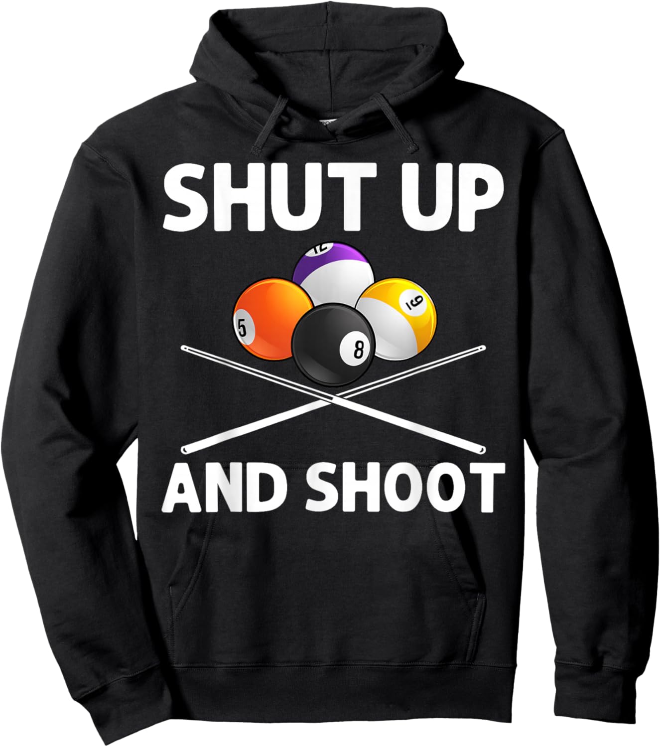 Funny Billiards Art Women Billiard Lover Pool Player Hoodie - Hoodie | Black