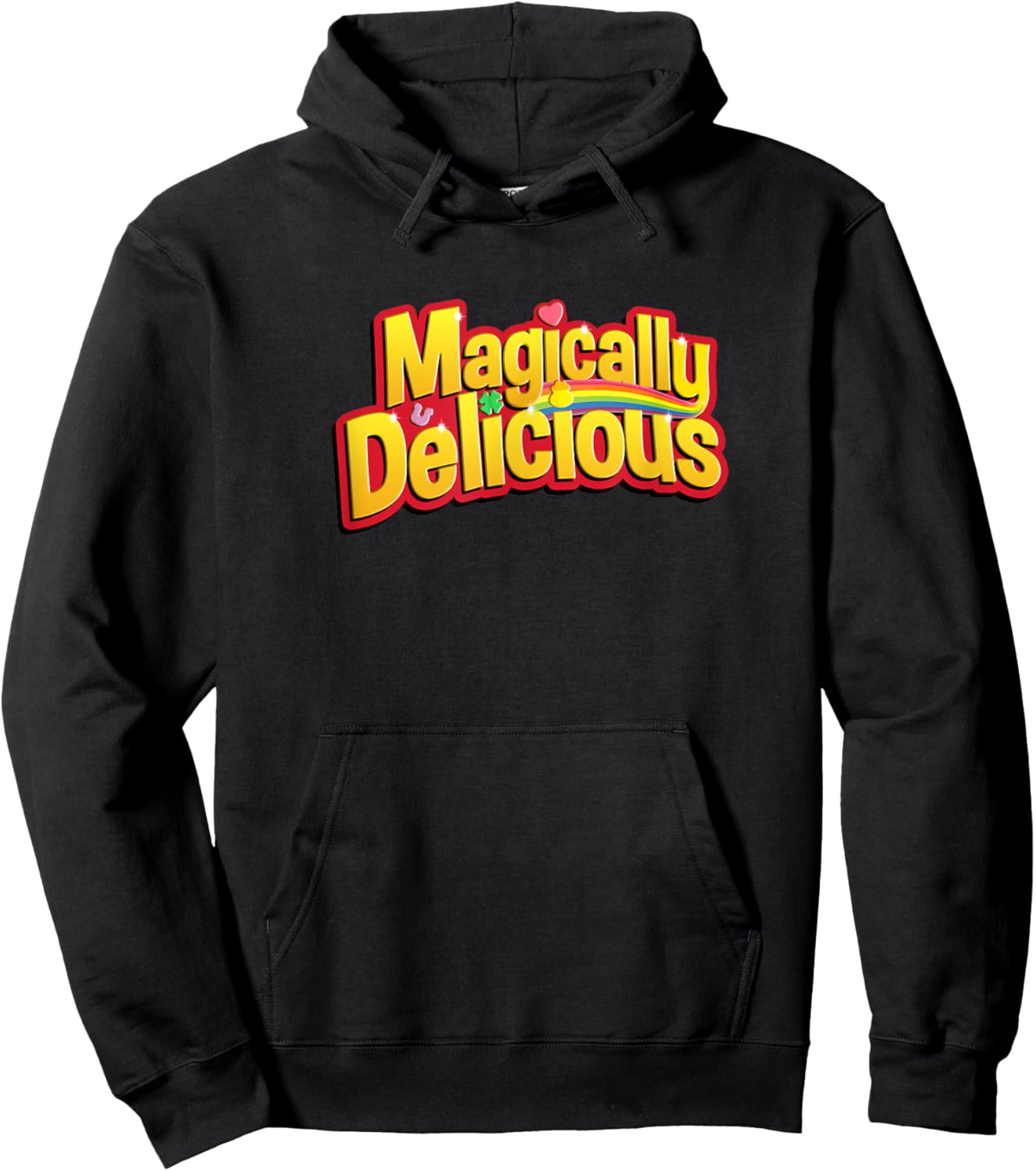 Magically Delicious Lucky St. Patricks Day Charm Men & Women Hoodie - Hoodie | Black