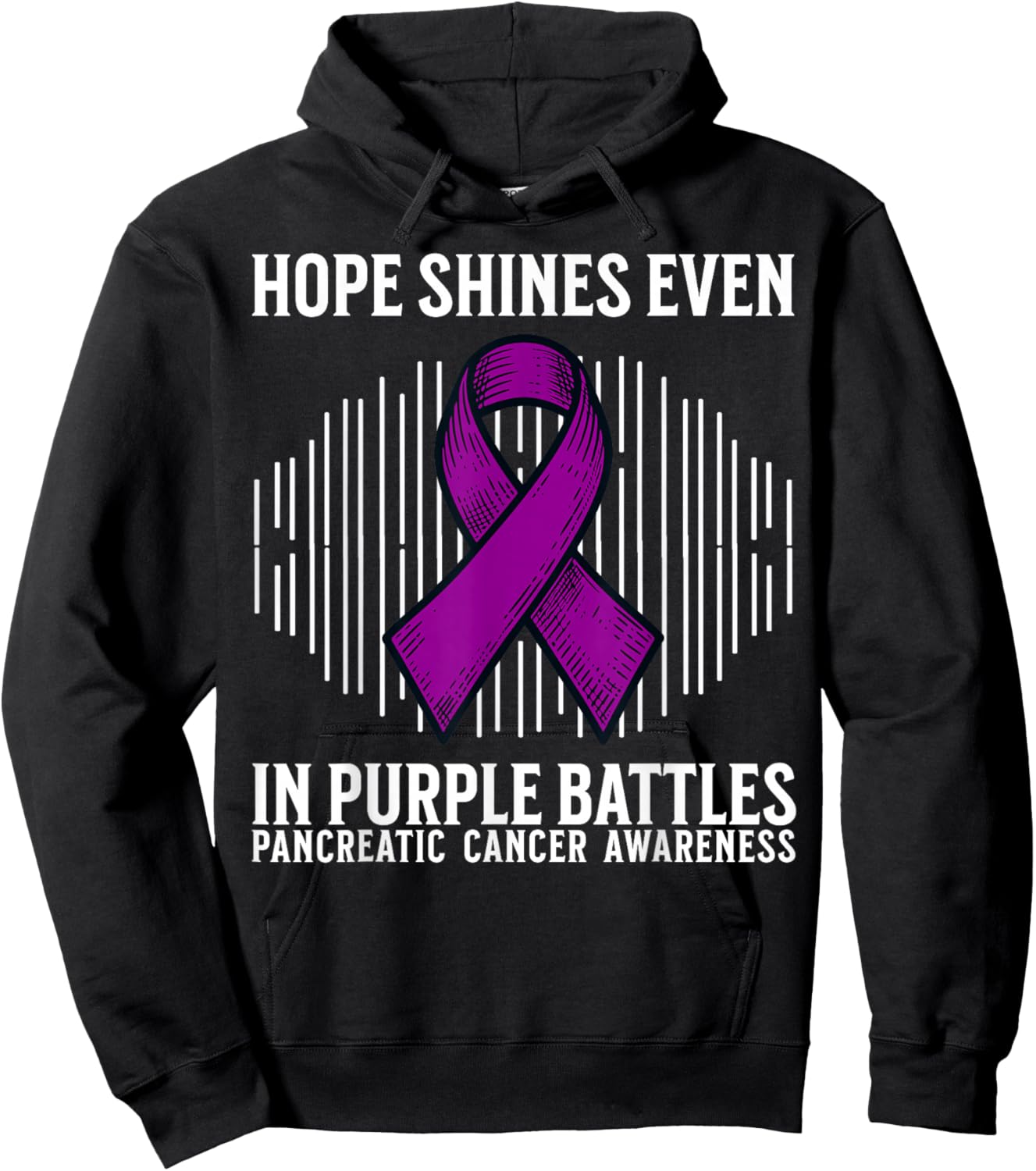 Support Squad Pancreatic Cancer Awareness Products Gifts Hoodie - Hoodie | Black