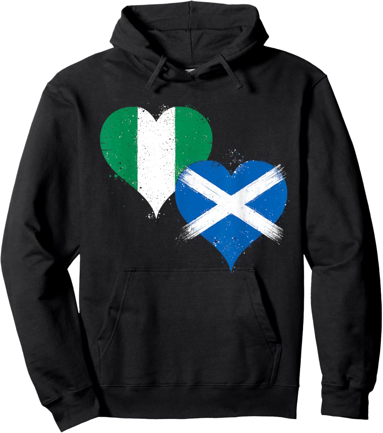 Cool Nigeria Scotland Flag for Proud Scottish Nigerian Pride Hoodie - Hoodie | Black