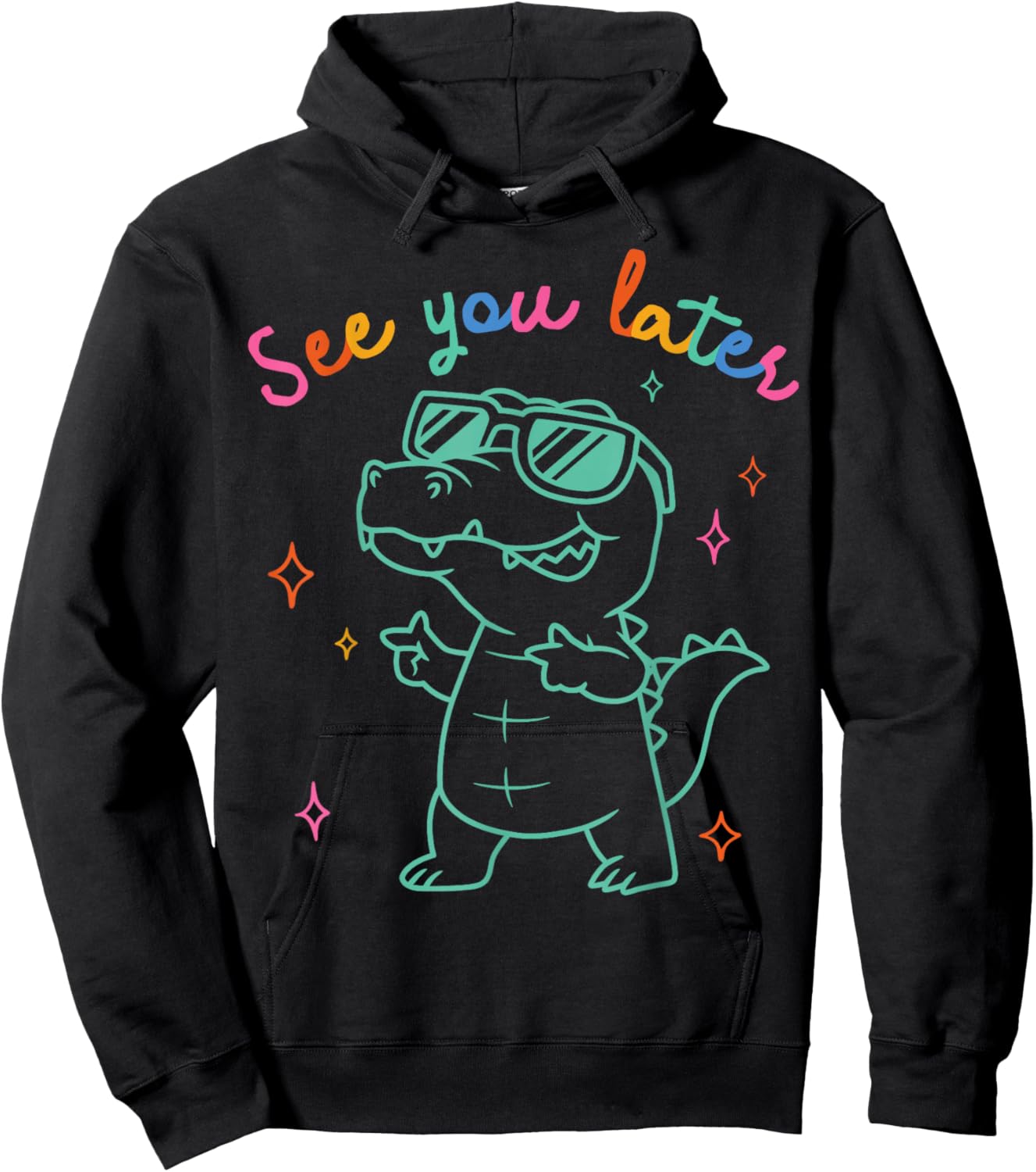 See Ya Later Alligator Funny Gator Hoodie - Hoodie | Black
