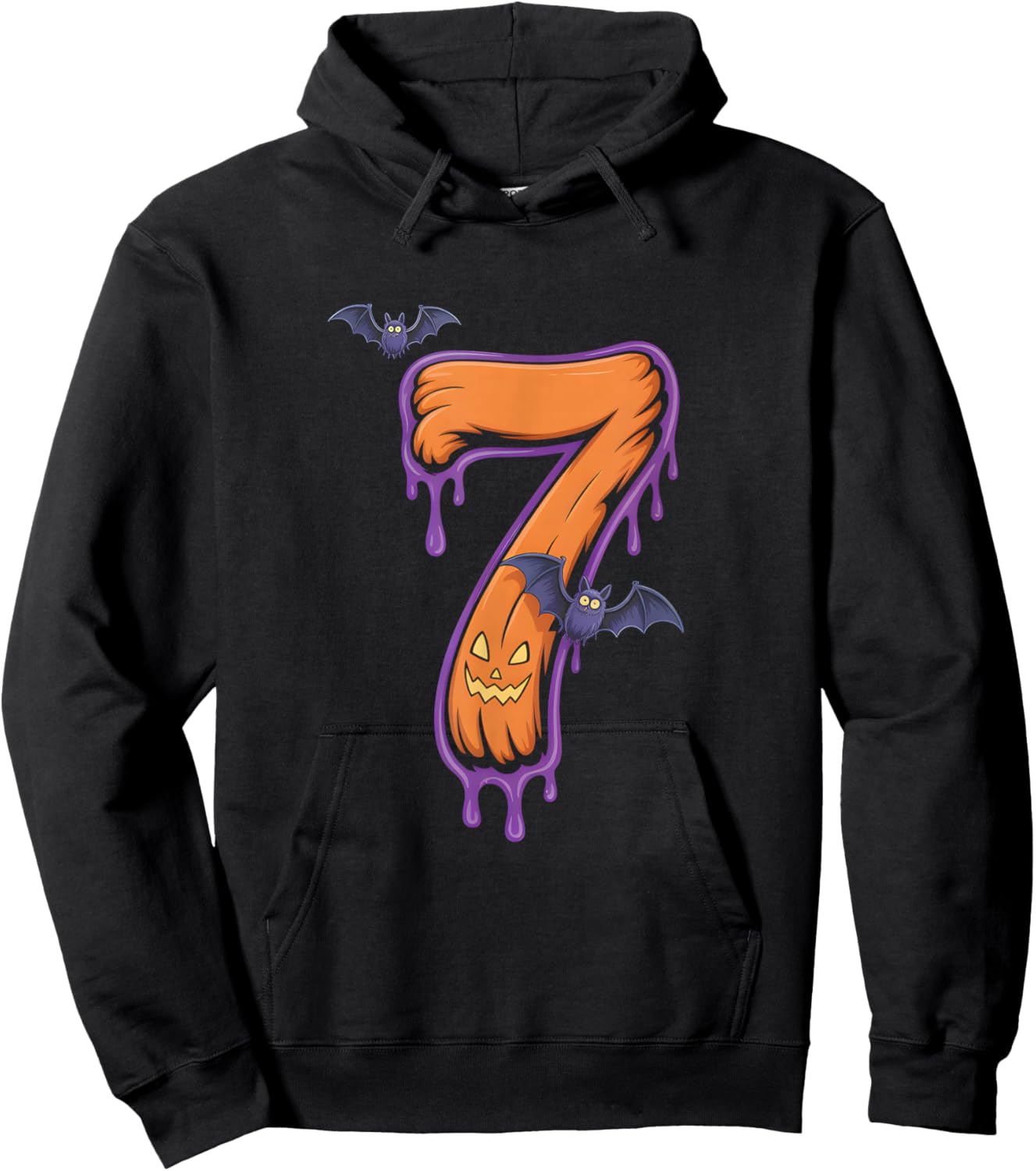 Fun Six Seven 6 7 Meme Design Couples Halloween Hoodie - Hoodie | Black
