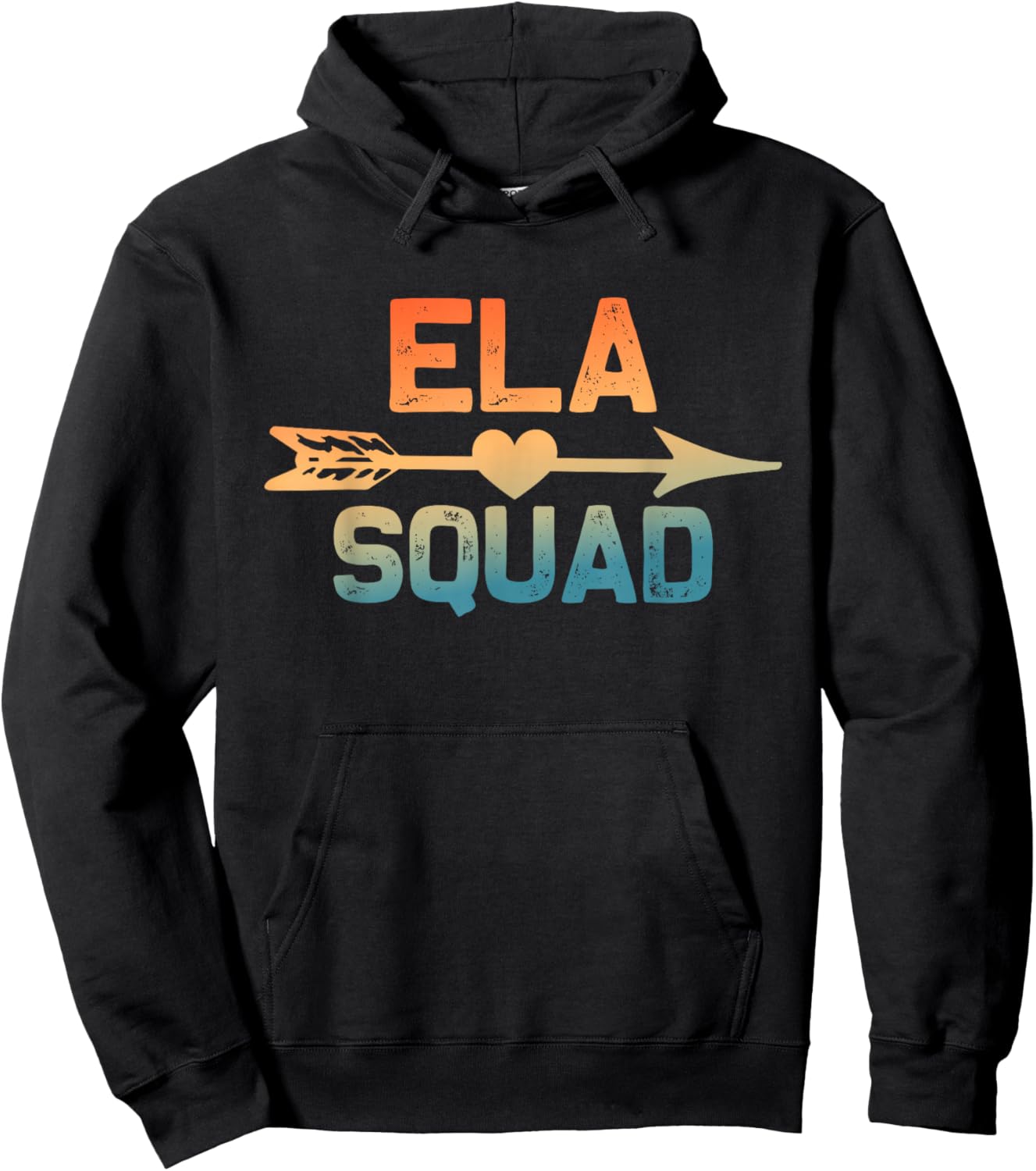 ELA Squad Design Language Arts Men Women Teacher School Hoodie - Hoodie | Black