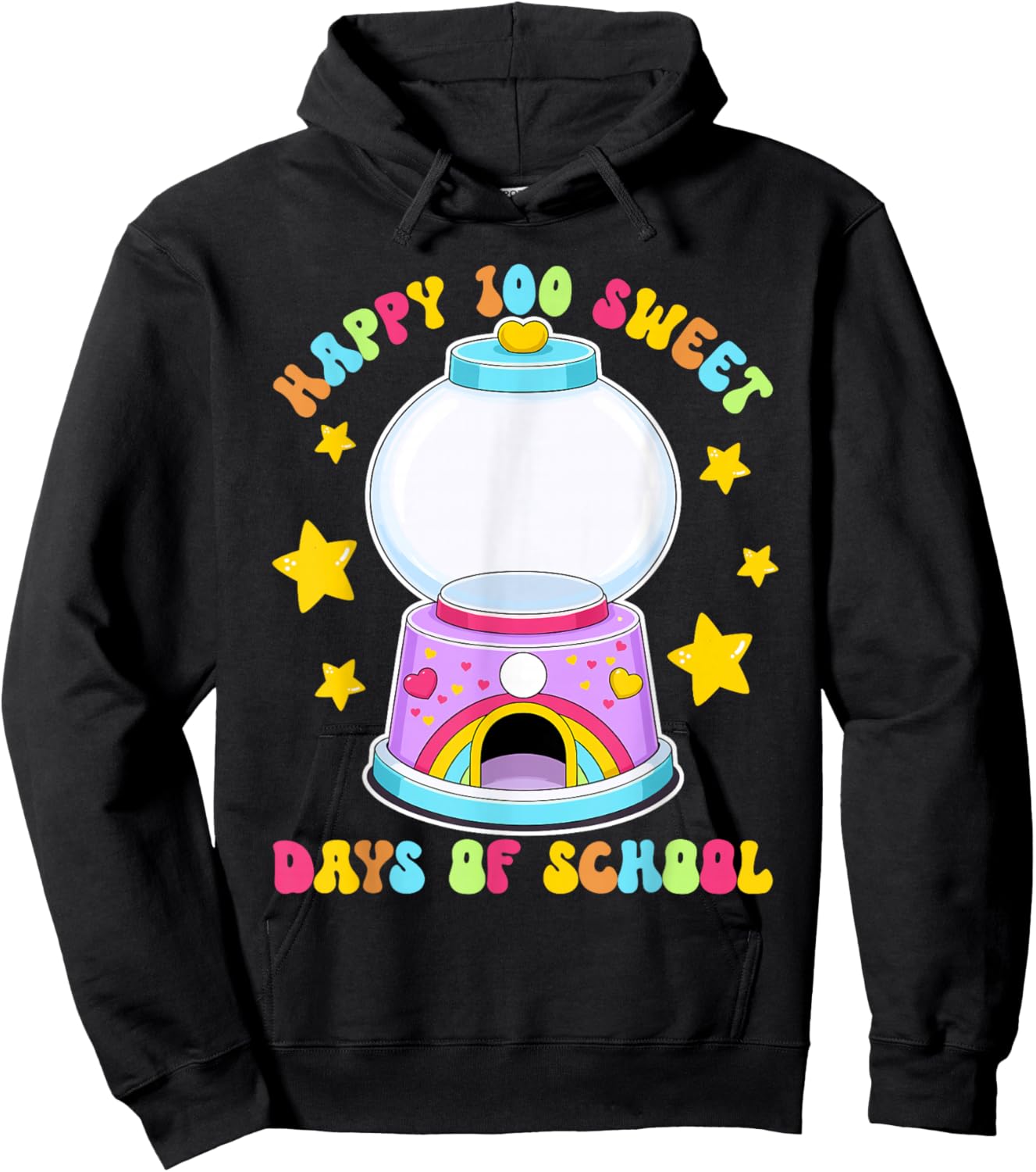 Funny 100 Days of School Gumball Machine Empty DIY Project Hoodie - Hoodie | Black