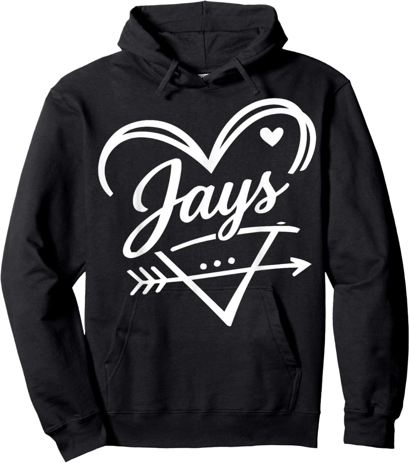 Retro Jays Name Cute Graphic Gift Women Kids Hoodie - Hoodie | Black