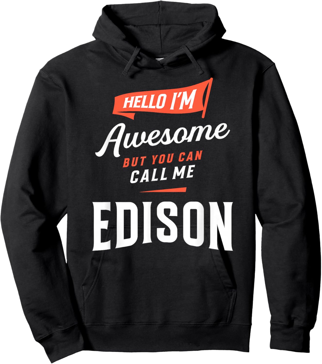 Awesome Edison Personalized Name Edison Hoodie - Hoodie | Black
