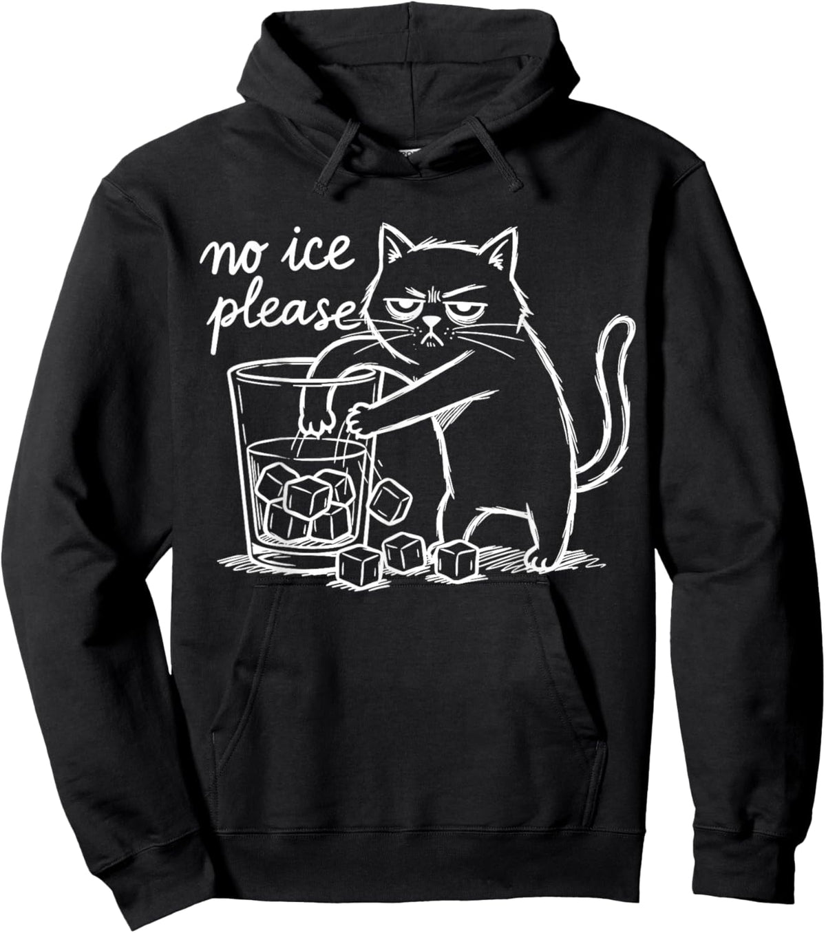T-Shirt Hoodie - Hoodie | Black